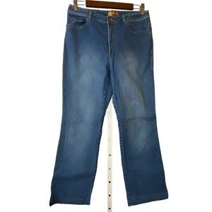 Dana Buchman Jeans Womens Blue Mid Rise Straight Medium Wash Sz 6/28‎